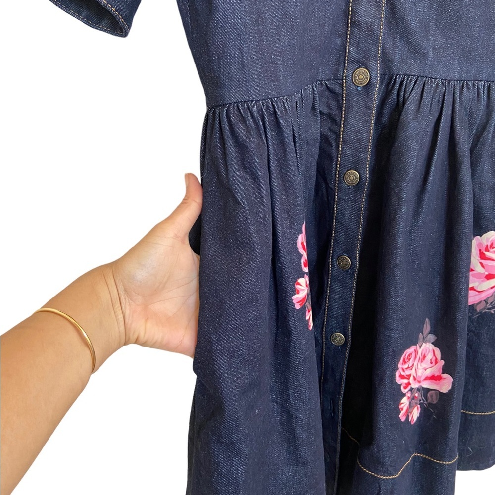 Kate Spade Broome Street Rose Denim Dress - Picture 8 of 16